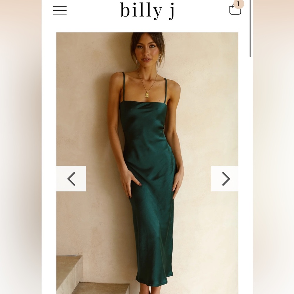 Dark green bill J boutique dress
